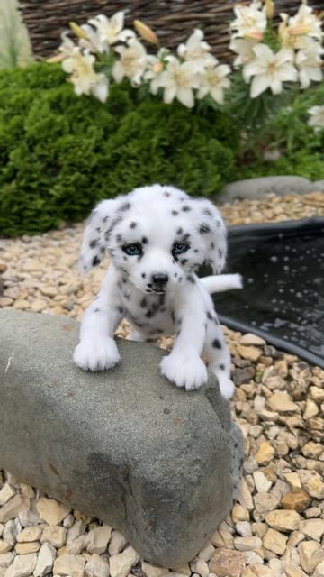 Щенок далматина - реалистичная подвижная игрушка