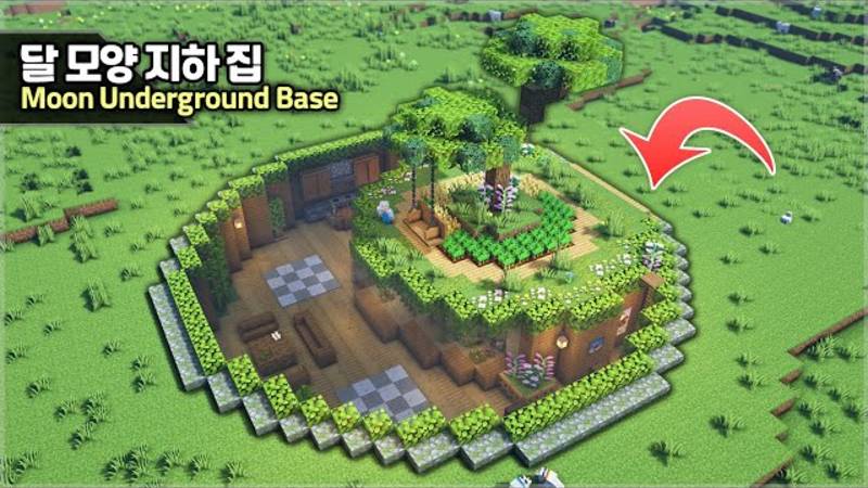 Скрытая ПОДЗЕМНАЯ БАЗА в форме ПОЛУМЕСЯЦА в Майнкрафте🌙 Без модов #minecraft смотреть онлайн