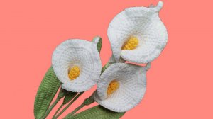 Вязаные Каллы Крючком! Как Связать Каллы?! Вязаные Цветы. Виктория Вяжет