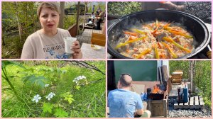 Норильск/ Выходной на даче/ Готовим плов.