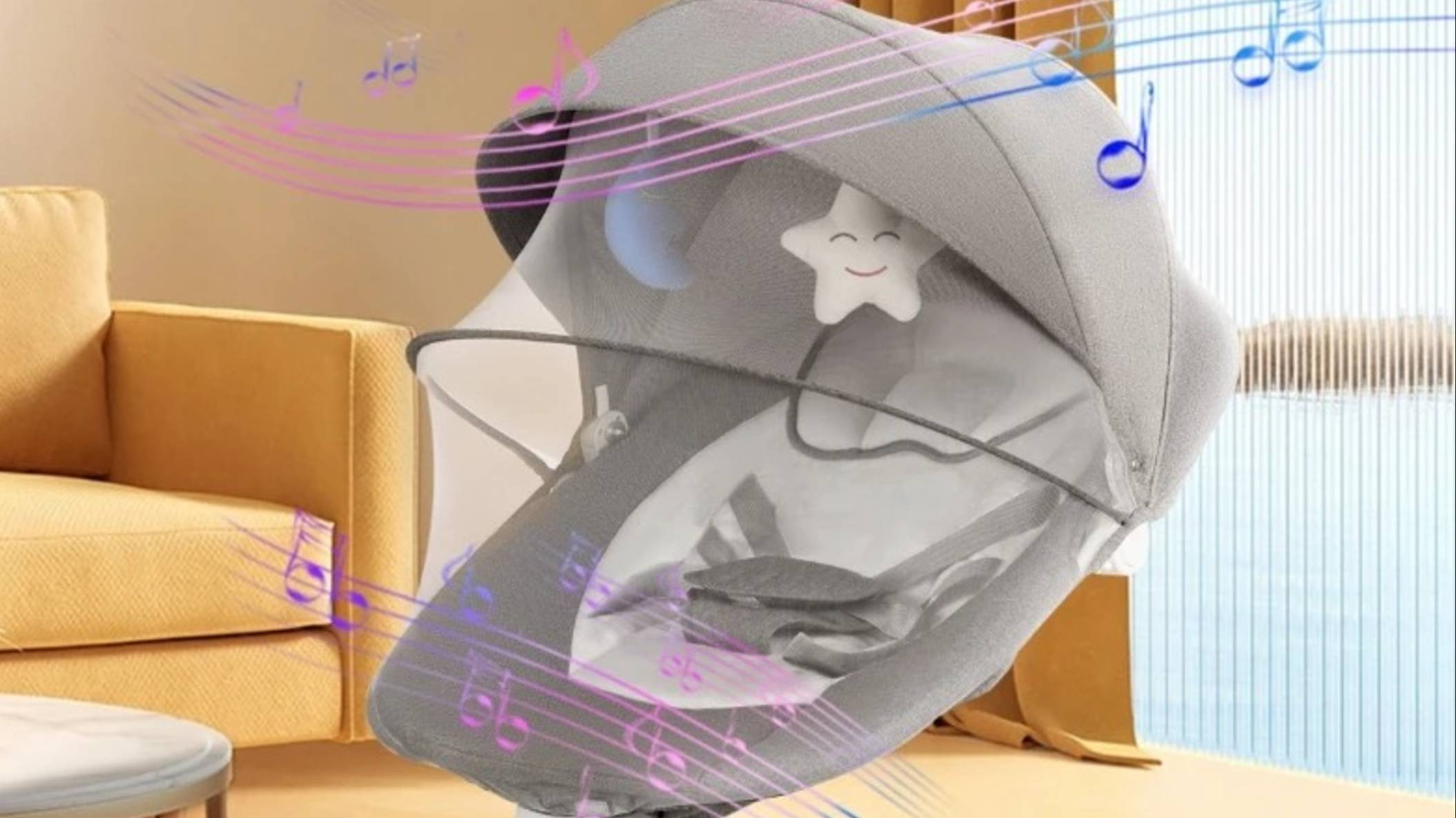 Детские электрокачели-шезлонг Dearest на сайте Dearest-shop.ru смотреть онлайн