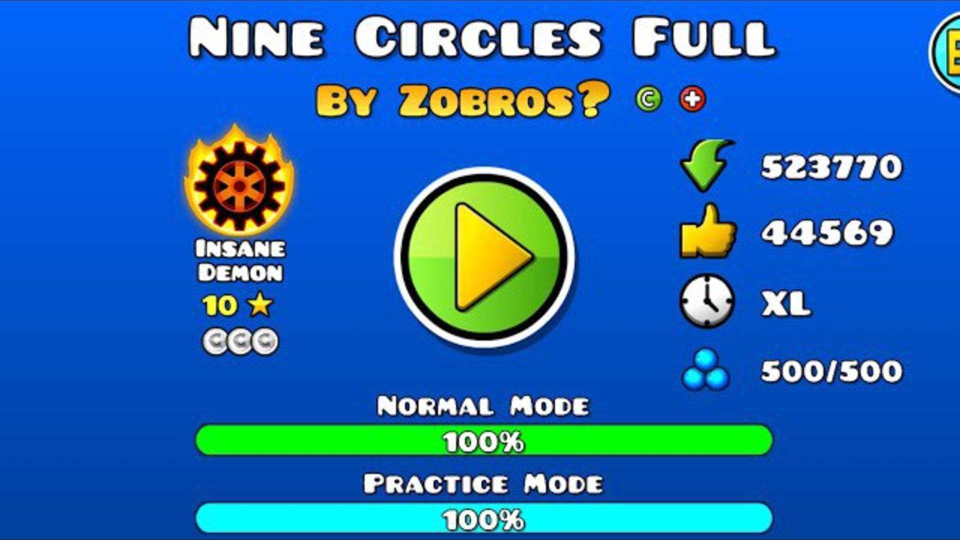 "Nine Circles" Full Version?, Geometry Dash
Полная версия "Девяти кругов"?, Geometry Dash смотреть онлайн