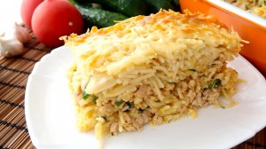 Лапшевник с фаршем в духовке – простое и вкусное блюдо русской кухни