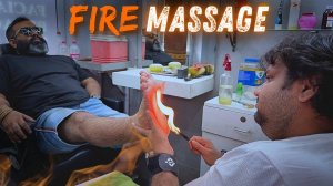 🔥 INSANE Indian Fire Massage – Must See! Real Indian Massage Therapy ｜ ASMR Shamboo Barber