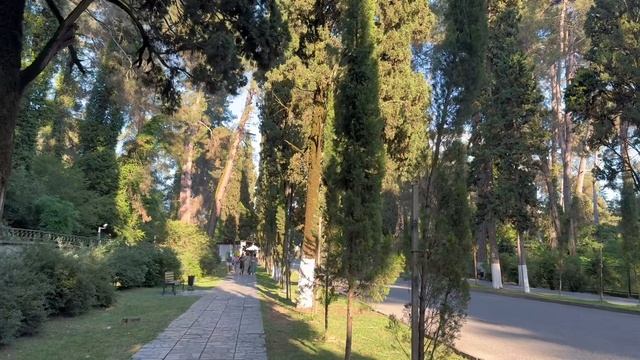 Отдых в Абхазии, Курорт Пицунда, Кипарисовая аллея, море, пляж, прогулка и обзор. смотреть онлайн