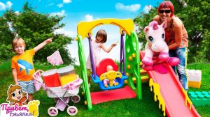 Домашние йогурты для детей и игрушек!  Игры для малышей с Беби Бон в шоу Привет, Бьянка