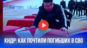 КНДР почтила погибших в СВО: Ким Чен Ын у гроба с флагом и блокнотом в крови