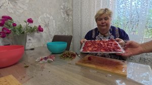 Заготовка клубники по новому способу для меня.