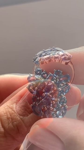 Комплект с выращенными танзанитами
#танзанит #комплект #серебро #танзаниты