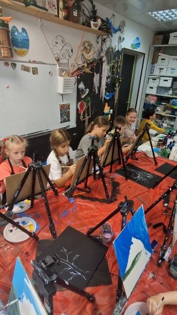 Мастер-классы для детей по рисованию масляными красками на холсте