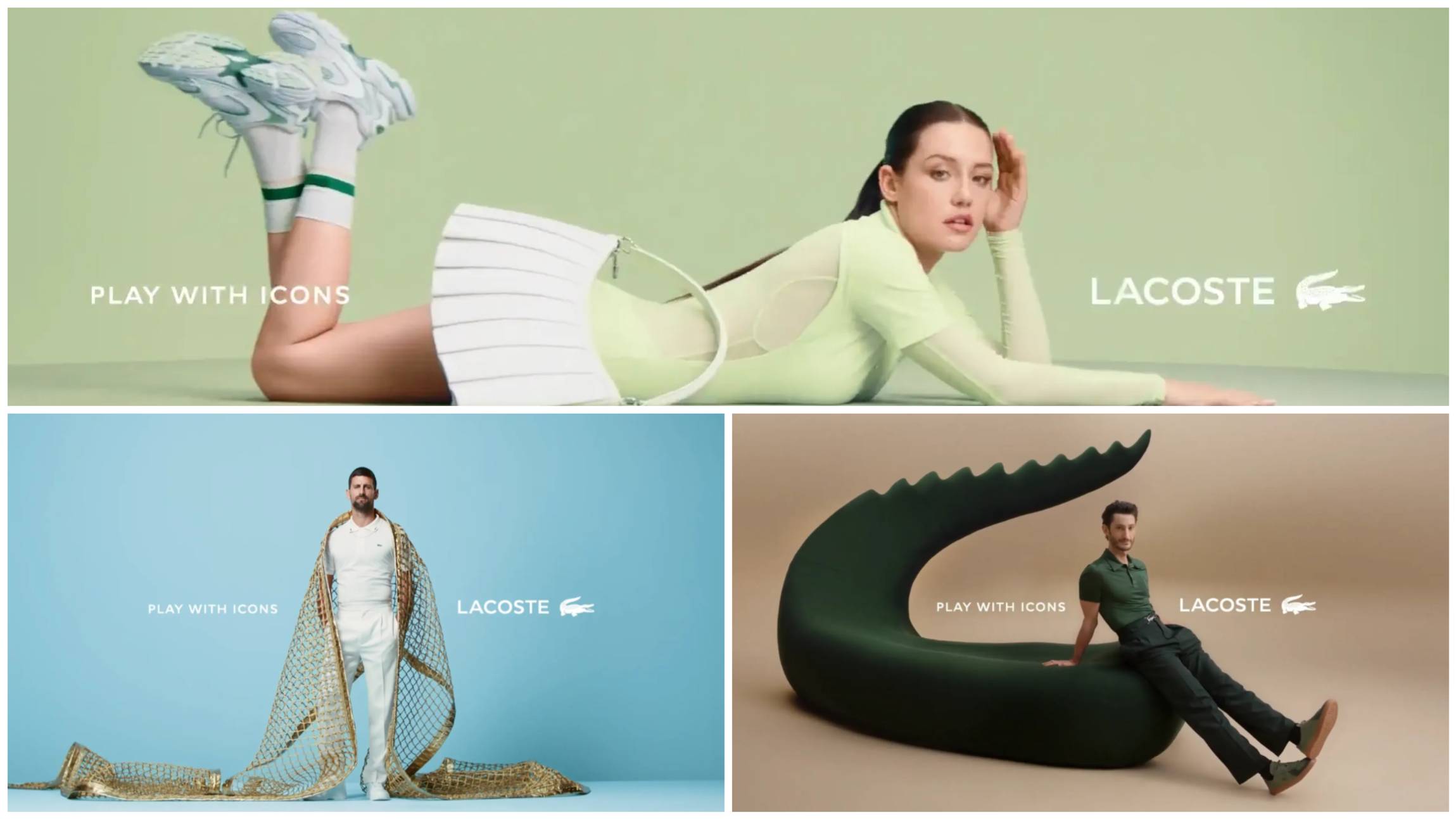 Lacoste - Play With Icons (Novak Djokovic, Adèle Exarchopoulos, Pierre Niney) (2025)