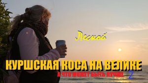 КУРСКАЯ КОСА НА ВЕЛОСИПЕДЕ/ВЗГЛЯД НА ЛОСЯ СО СТОРОНЫ/ШТОРМ НЕ УТИХАЕТ/ШАШЛЫК УДАЛСЯ/ВЫЗВАЛ БАЛТИЙСК