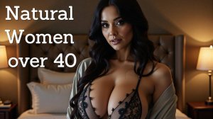 Natural Older Women over 40 Timeless Beauty - Elegant Nightwear with Confidence