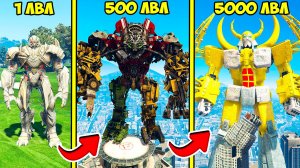ПРОКАЧАЛ ТРАНСФОРМЕРА МЕГАТРОНА ДО ЮНИКРОНА 5000 УРОВЕНЬ ГТА 5 МОДЫ! ОБЗОР ВИДЕО ИГРЫ GTA 5 ONLINE