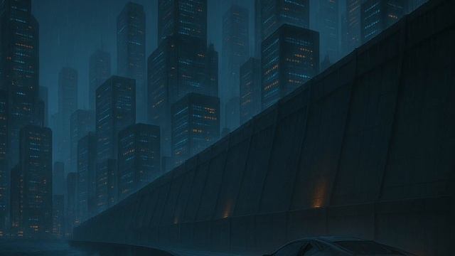 Riding The Sea Wall - Ambient Escape -Introspective Focus - Bladerunner  Cyberpunk - Study- 3 Hours