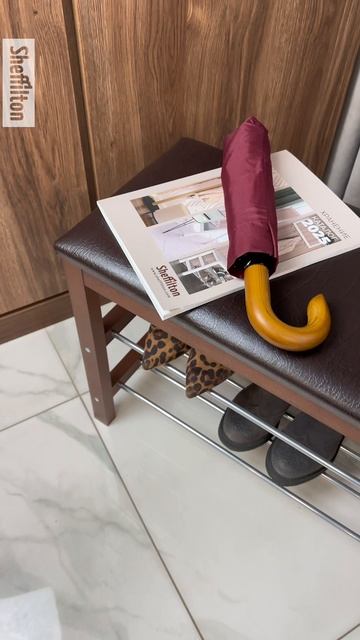 Банкетка деревянная Sheffilton SR-0628 темный орех/коричневый смотреть онлайн