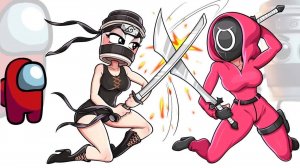 Амогус ПРОТИВ BRAINROT ПО-ИТАЛЬЯНСКИ в игре кальмаров и СПРУНКИ -АССАСИНО КАПУЦИНО