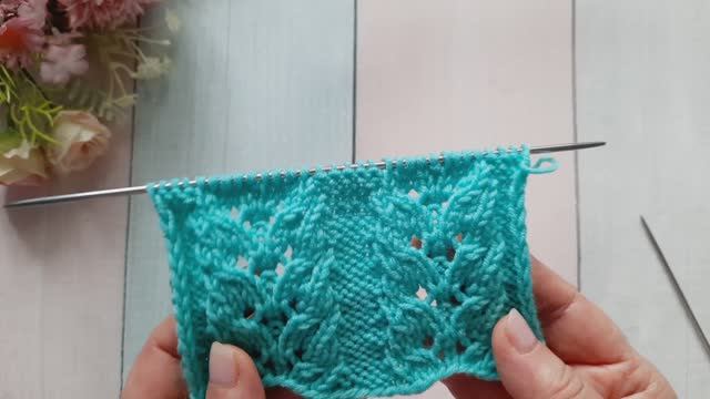 Красивый узор для шапки, жакета и не только. смотреть онлайн