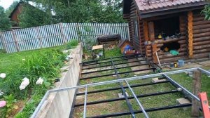 Терраса, подиум мангальная зона, Своими руками