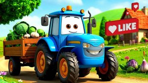 Синий трактор едет по полям +  Сборник Любимых Песенок и Мультиков +Развивающие Мультики для Детей