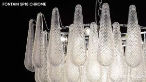 FONTAIN SP18 CHROME | ЛЮСТРА | CRYSTAL LUX