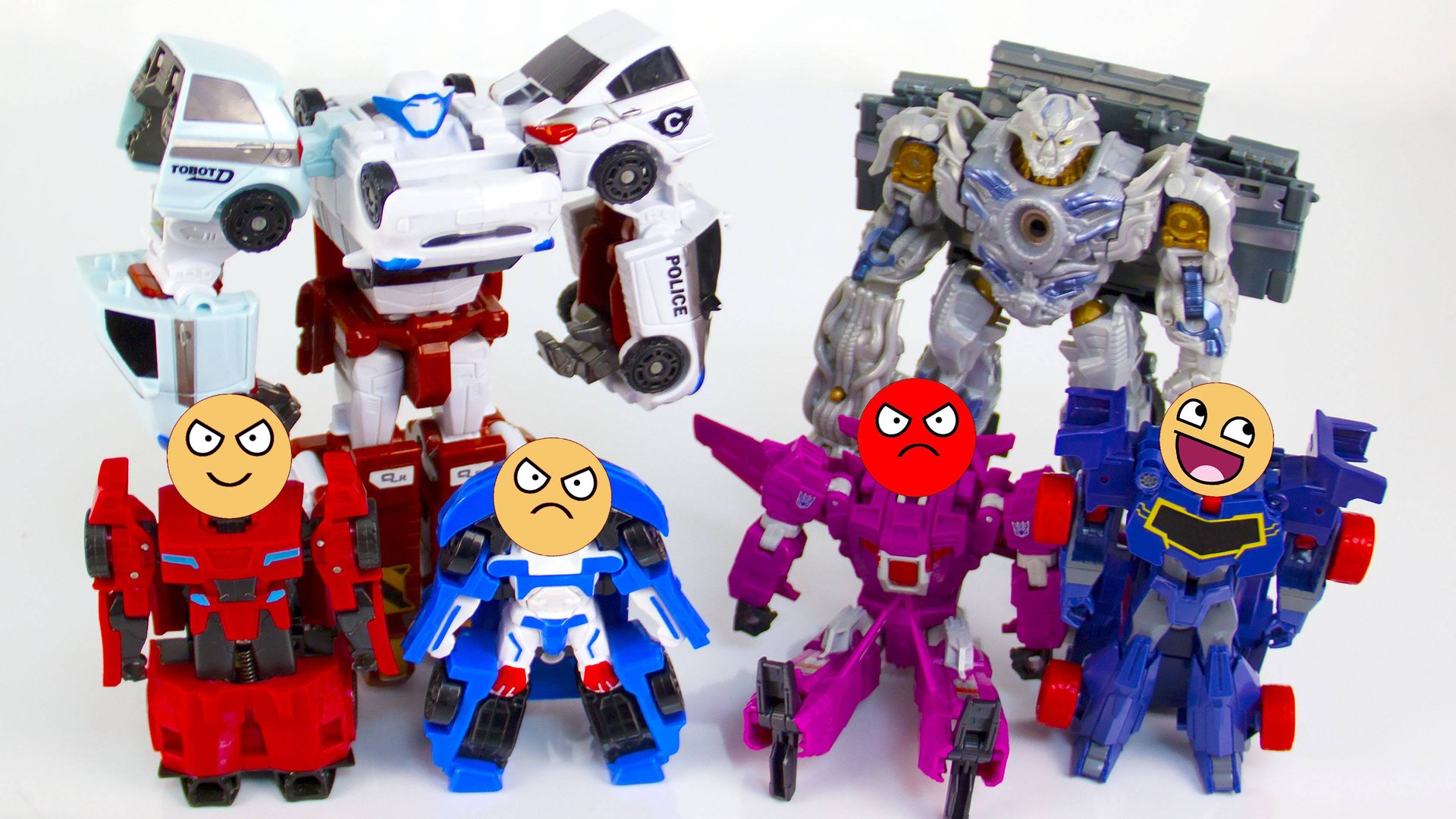 Десептиконы напали на базу Тоботов - мультик про Трансформеров смотреть онлайн