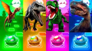 Динозавры - Мультики про Динозавров | МУЛЬТФИЛЬМЫ ДИНОЗАВРЫ в Tiles Hop 110 серия