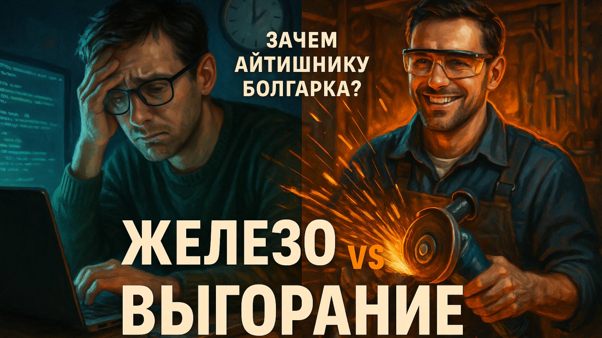 Айтишник с болгаркой - железо против выгорания.