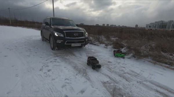 Тянем 3 тонны радиоуправляемыми машинками.