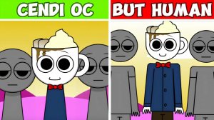 Невероятный Sprunki Cendi Oc, но человек (новый мод)
