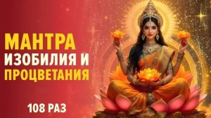 МАНТРА ЛАКШМИ ДЛЯ БОГАТСТВА И ПРОЦВЕТАНИЯ _ 108 раз _ Om Shreem Maha Lakshmiyei Namaha