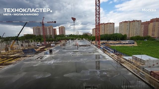 Ход строительства Технокластер «Мега – Молжаниново» от застройщика «Страна Девелопмент», 01.07.2025 смотреть онлайн