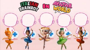 Как создать новых персонажей итальянских мемов  в виде балерин 🩰☕  в Avatar World!