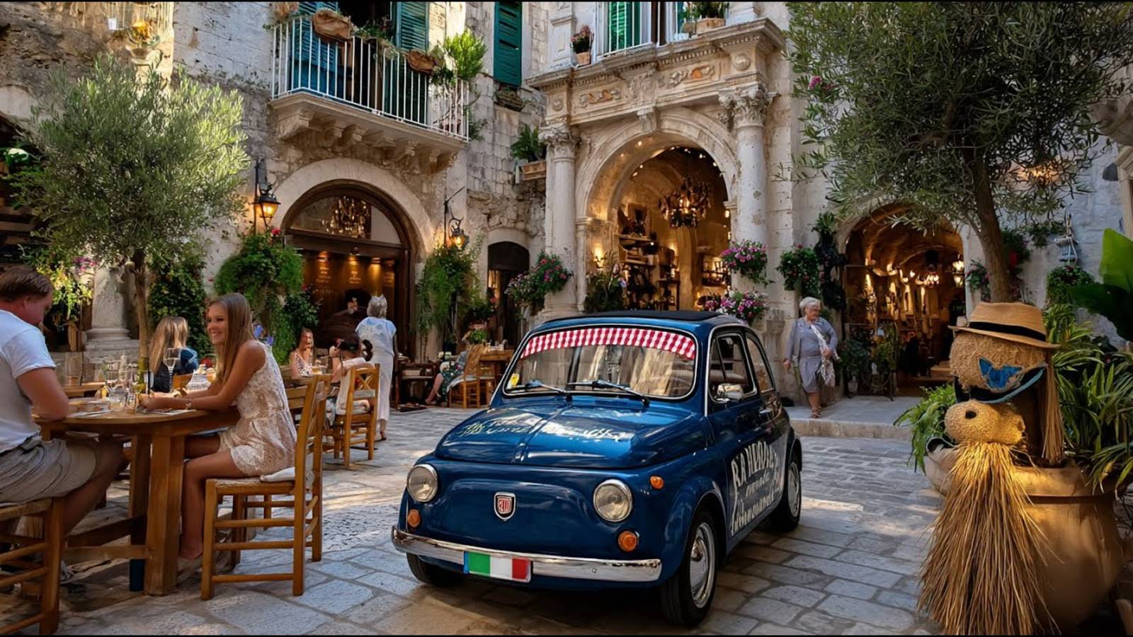 Монополи, Италия. Пешая экскурсия по городу Монополи на юго-востоке Италии в регионе Апулия смотреть онлайн