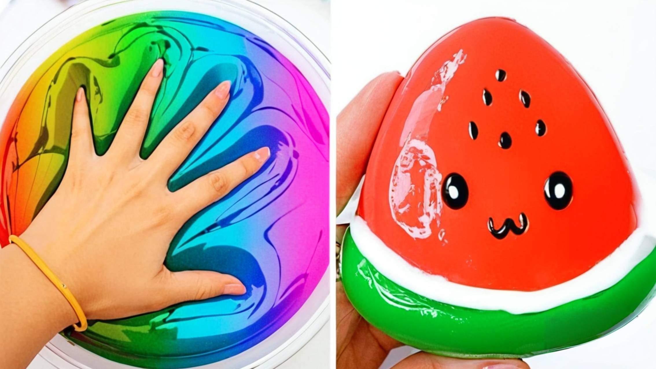 Слаймы, Игры со слаймами 🎨 Волшебная текстура!