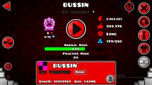 Прохождение Bussin. Mecropolis channel. insane level. Geomety dash