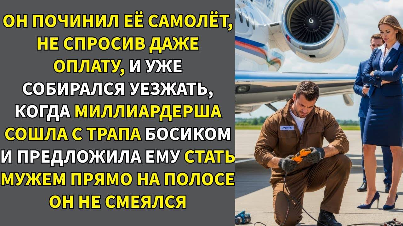Механик Починил Самолёт Миллиардерши — И Она Сделала Ему Предложение Прямо На Взлётной Полосе