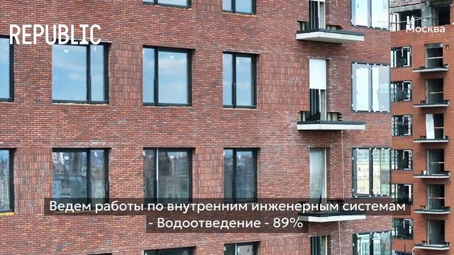 Ход строительства ЖК «REPUBLIC» в Москве от застройщика «Страна Девелопмент», 01.07.2025 смотреть онлайн