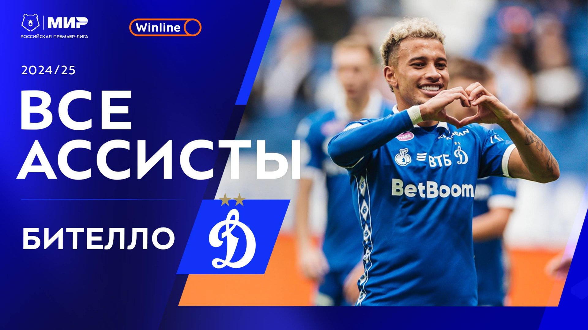 Все голевые передачи Бителло | Мир РПЛ 2024/25 смотреть онлайн