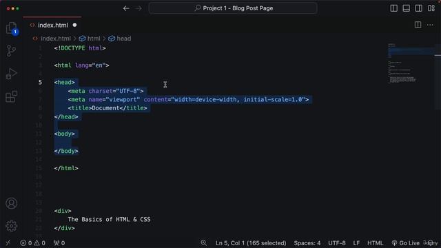 4. The Basic HTML5 Structure смотреть онлайн