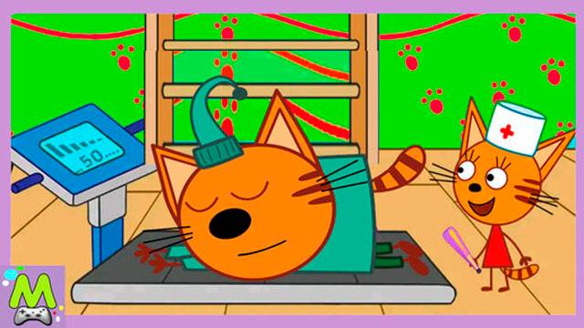 Три Кота Уроки Похудения для Котиков.Занимайся Спортом Вместе с Карамелькой.Мультик Игра смотреть онлайн