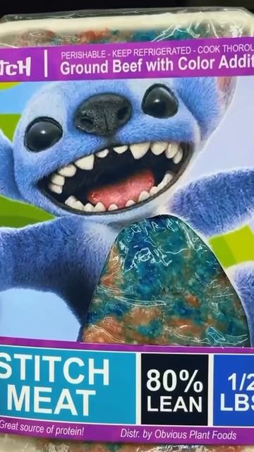 Стича пустили на фарш — в США выпустили синий мясной продукт с повышенным содержанием белка. смотреть онлайн