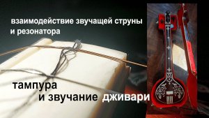 Обертоны звучащей струны, взаимодействие струны и резонатора. тампура и эффект дживари.