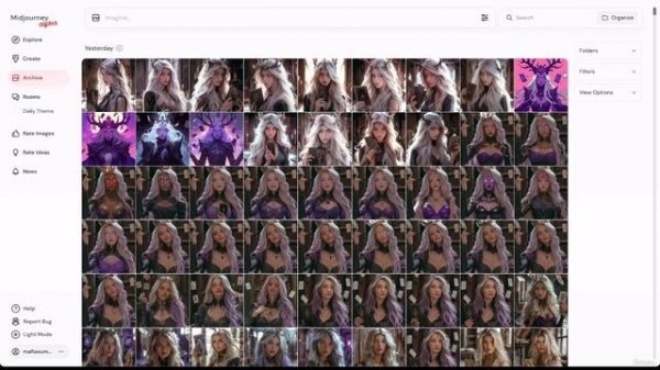 4 - Midjourneys Interface