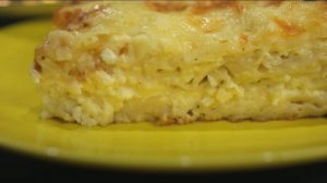 Ачма из лаваша с творогом и сыром