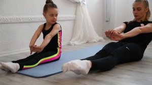 Художественная гимнастика для начинающих: 1 тренировка 2 этапа