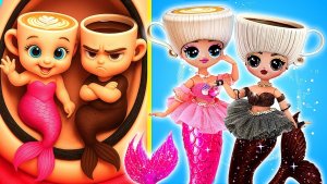 Балерина Капучино и Эспрессона Сеньора русалки! Поделки для кукол ЛОЛ