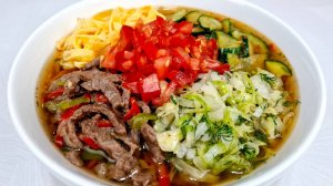 КУКСИ - Холодный суп с лапшой. Подробный, пошаговый рецепт от кореянки.