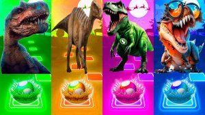 Динозавры - Мультики про Динозавров | МУЛЬТФИЛЬМЫ ДИНОЗАВРЫ в Tiles Hop 113 серия