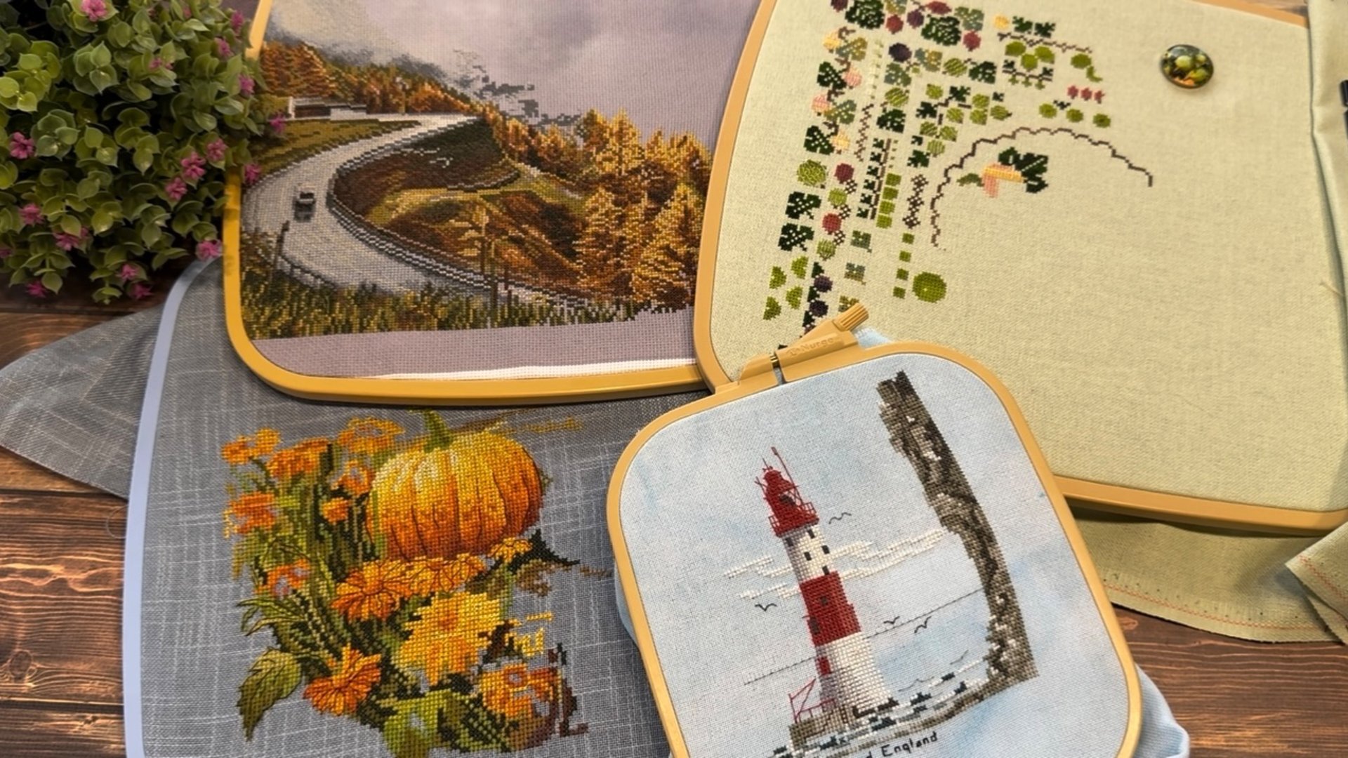 Вышивка крестом/Маяк «Бичи-Хед»/ Горный туман/Королева полей/Крыжовниковое лето. смотреть онлайн